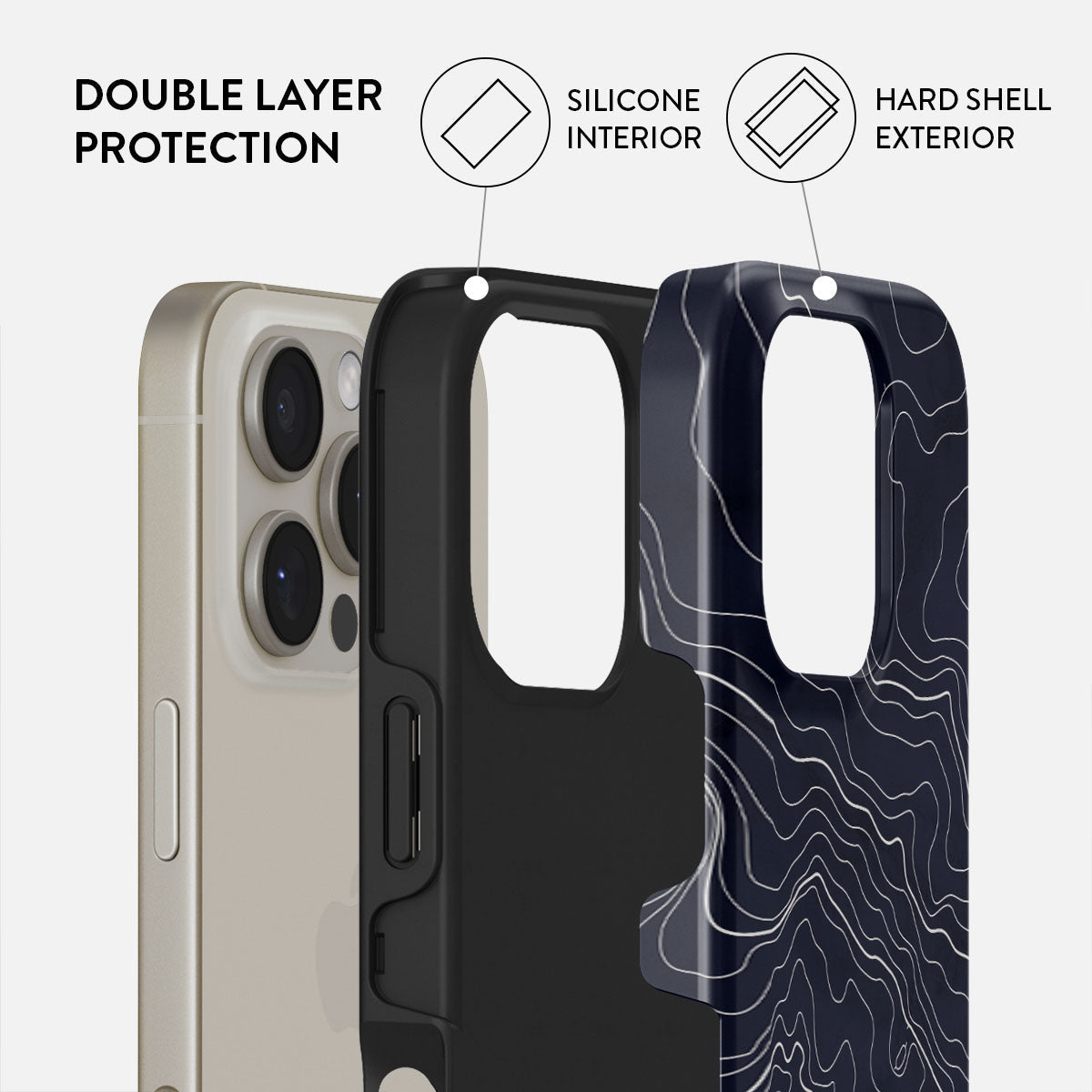 Drifting Shores - Line Art iPhone 16 Pro Max Case | BURGA