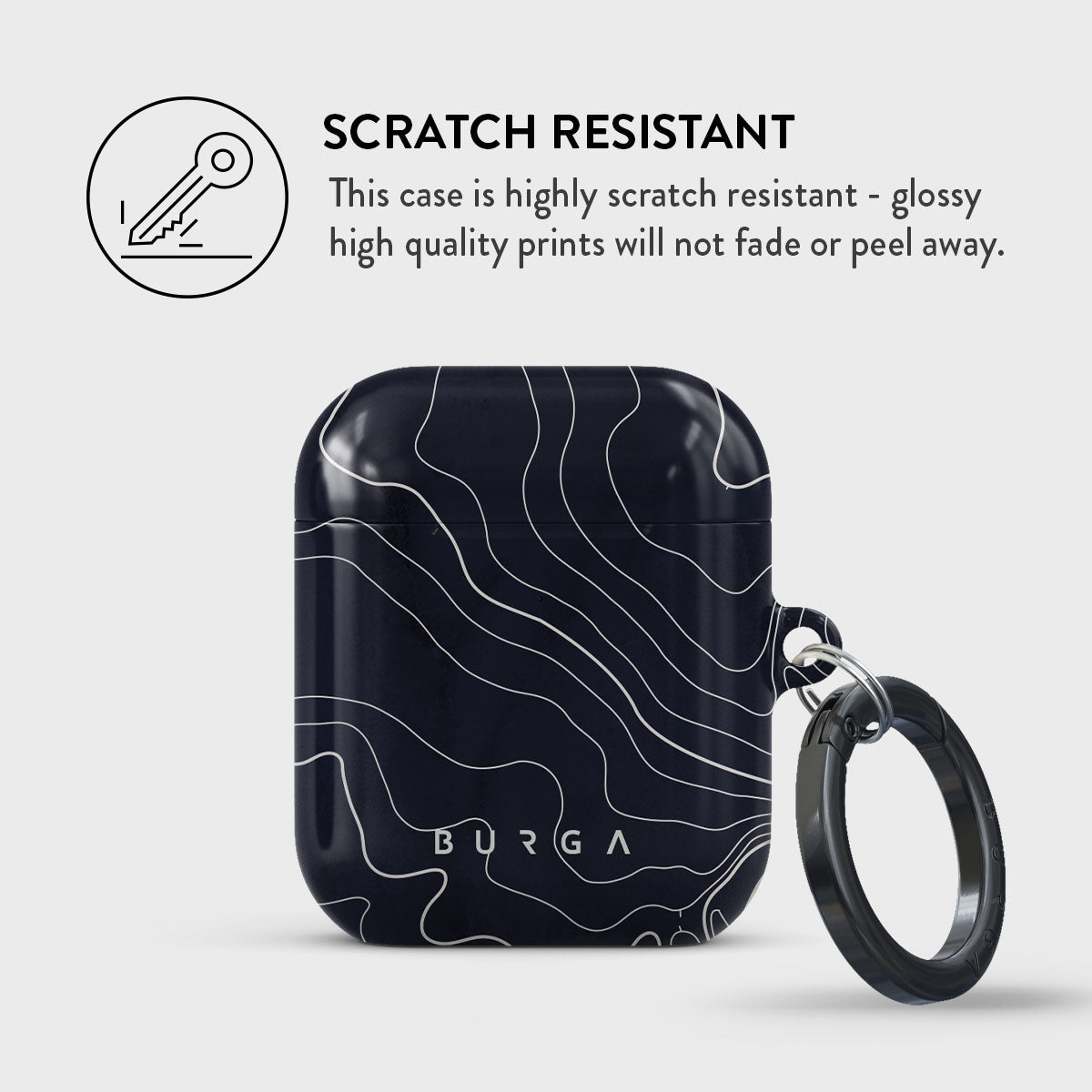 Drifting Shores - Line Art Apple Airpod Case Cover | BURGA
