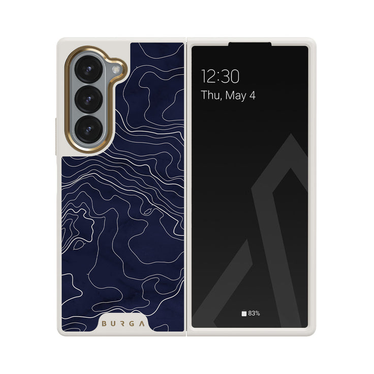 Drifting Shores - Line Art Samsung Galaxy Z Fold 6 Case