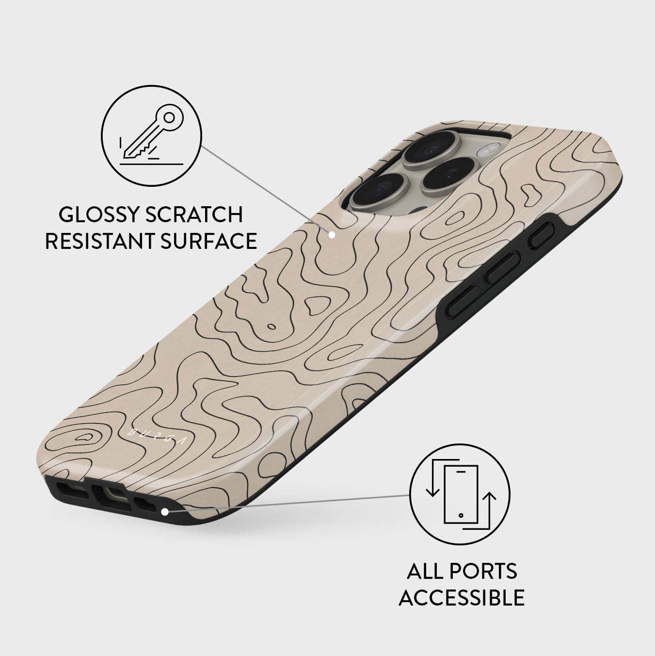 Wild Terrain - Minimalist iPhone 16 Pro Max Case | BURGA