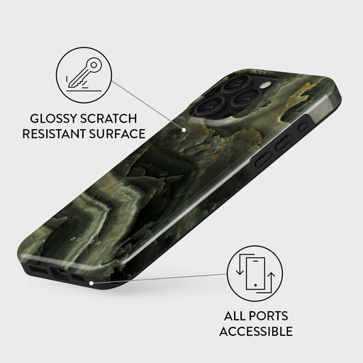 Misty Forest - Green Marble iPhone 15 Pro Case 7