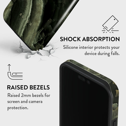 Misty Forest - Green Marble iPhone 15 Pro Case 8