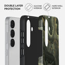 Misty Forest - Green Marble Samsung Galaxy S25 Case 2
