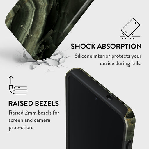 Misty Forest - Green Marble Samsung Galaxy S25 Case 4