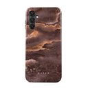 Fire Wood - Brown Marble Samsung Galaxy A25 Case 1