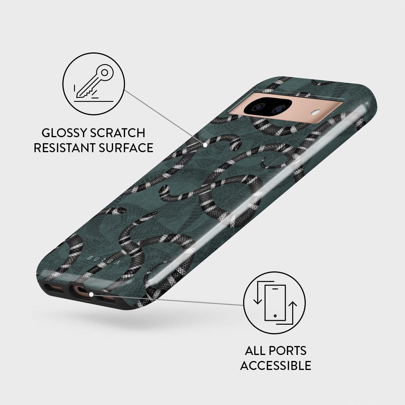 Constant Danger - Cool Google Pixel 8a Case | Burga Constant Danger - Cool Google Pixel 8a Case | Burga