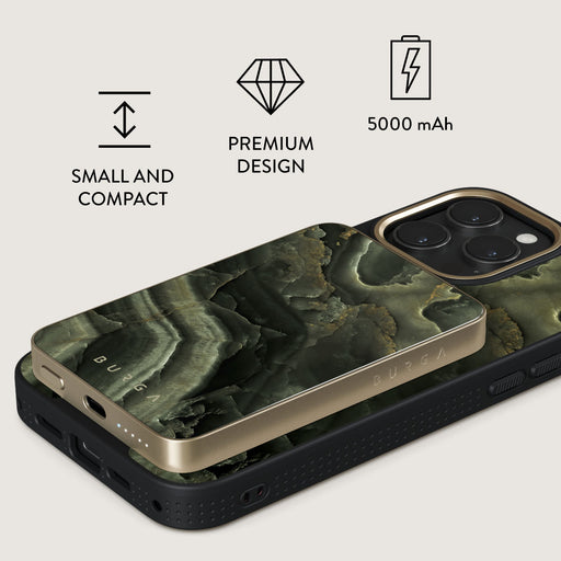 Misty Forest - Green Marble Magnetic Power Bank 7