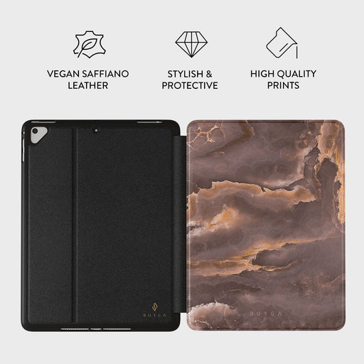 Fire Wood - Brown Marble iPad 9.7 (6th/5th Gen) Case 2