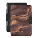 Fire Wood - Brown Marble Samsung Galaxy Tab S9+ FE Case
