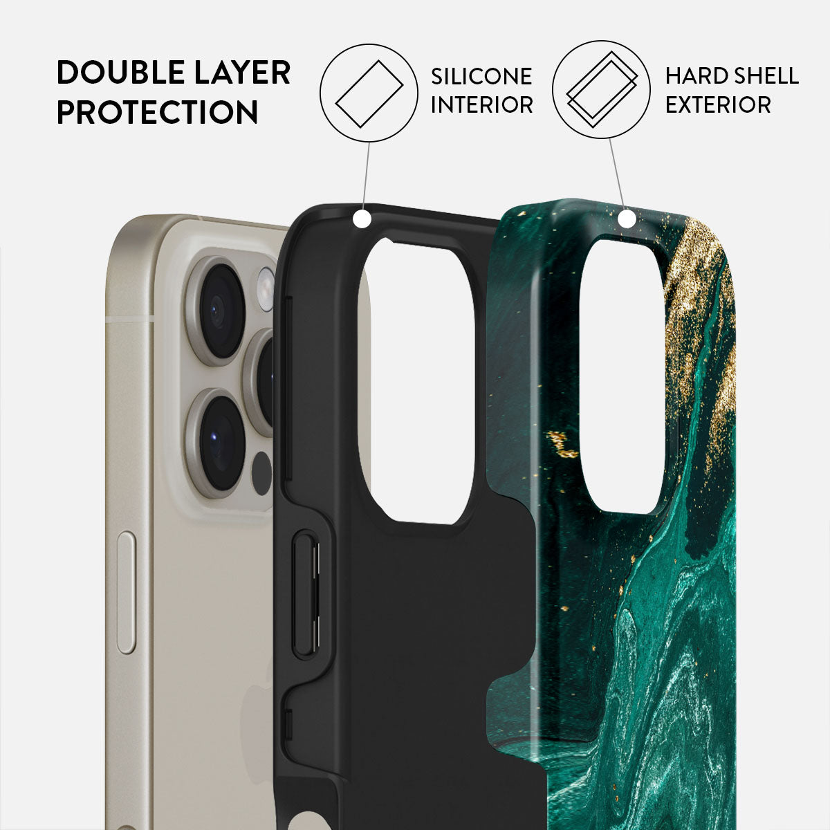 BURGA ELITE iPhone 16 Pro Max ケース　新品 Emerald Pool - Elegant iPhone 16 Pro Max Case | BURGA