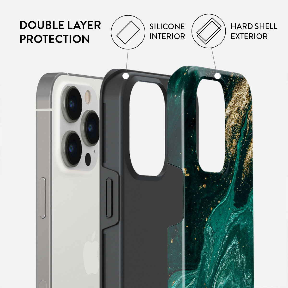 Emerald Pool - Elegant iPhone 13 Pro Case | BURGA