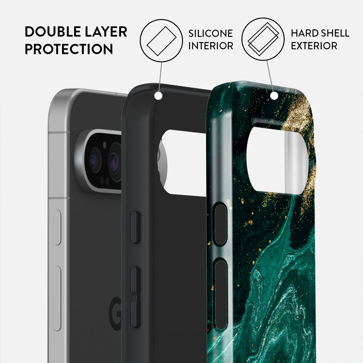 Emerald Pool - Elegant Google Pixel 9 Pro Case | BURGA