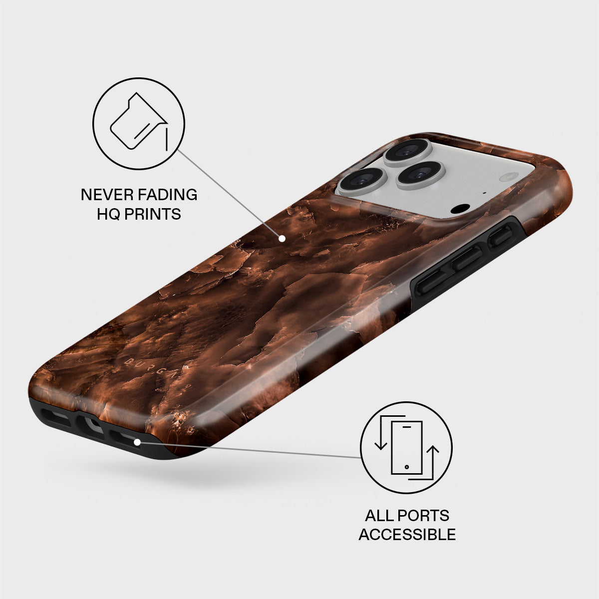 Toasted Chestnut - Brown iPhone 17 Pro Max Case | BURGA