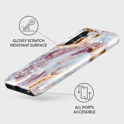 Frozen Leaves - Cute Marble Samsung Galaxy A16 Case 3