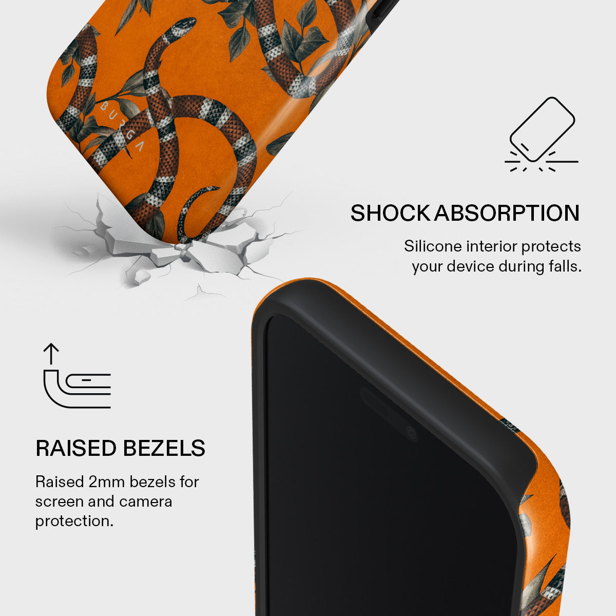 Bitter Apricot - Snake iPhone 17 Pro Max Case | BURGA