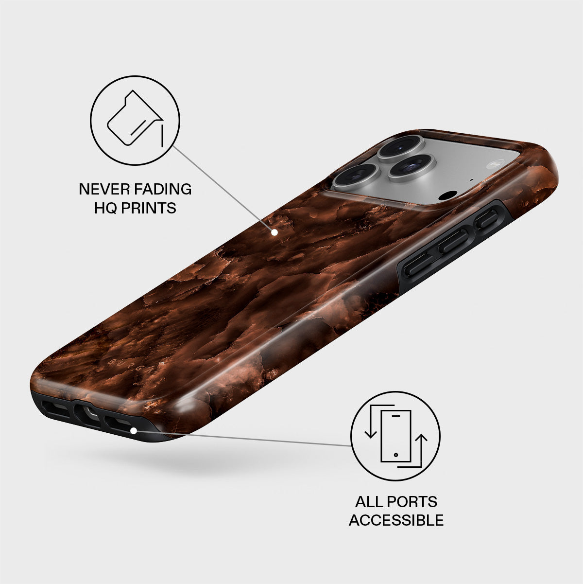 iPhone 17 Pro Max Case, Toasted Chestnut | BURGA