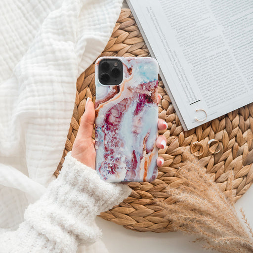 Frozen Leaves - Cute Marble Samsung Galaxy A16 Case 7