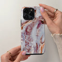 Frozen Leaves - Cute Marble Samsung Galaxy A16 Case 5