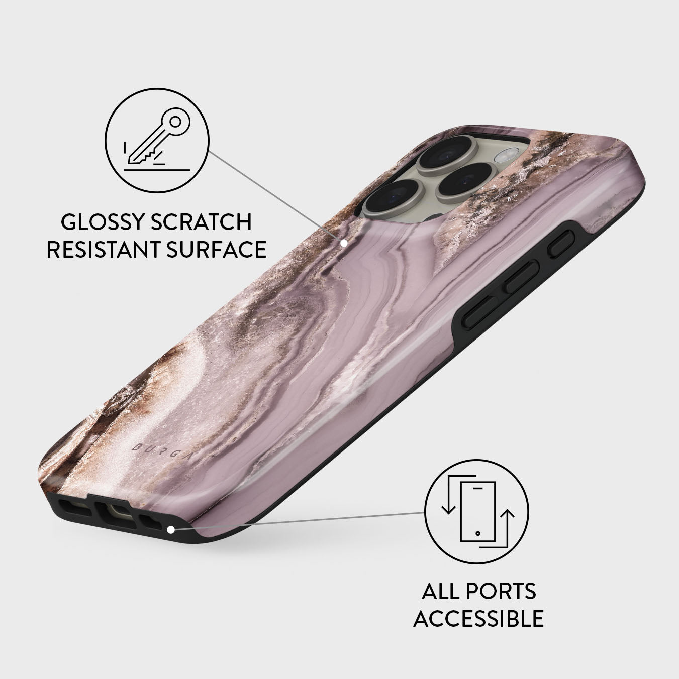 【BURGA】iPhone16 ケース Golden Taupe - Fashion iPhone 16 Pro Max Case | BURGA