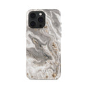 Snowstorm - Grey Marble iPhone 15 Pro Case 5