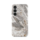 Snowstorm - Grey Marble Samsung Galaxy S25 Plus Case 1