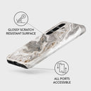 Snowstorm - Grey Marble Samsung Galaxy S25 Plus Case 3
