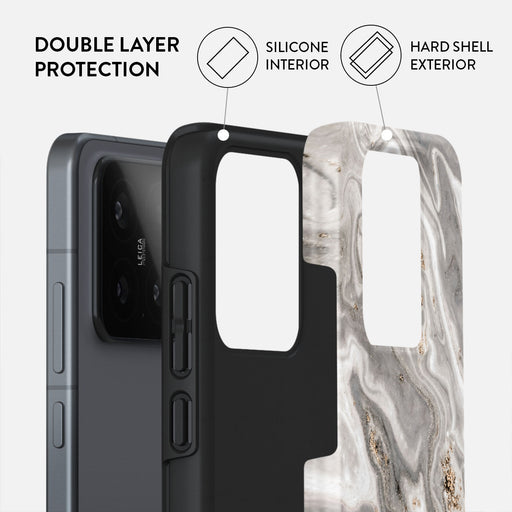 Snowstorm - Grey Marble Xiaomi 15 Case 2