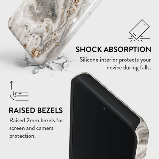 Snowstorm - Grey Marble Xiaomi 15 Case 4