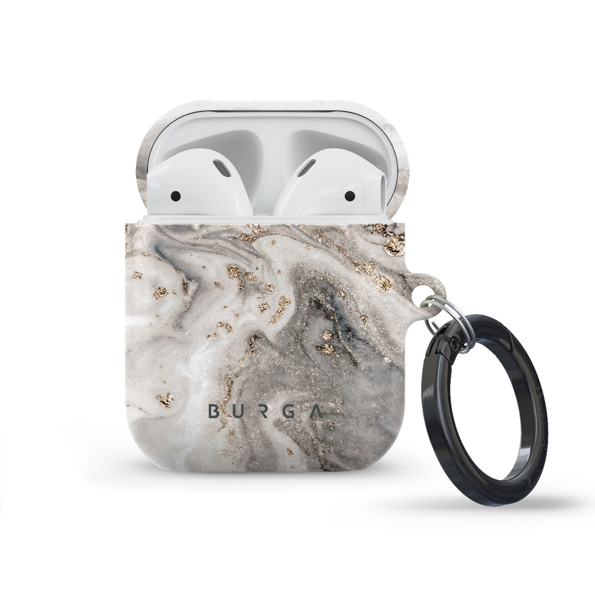 【新品未使用】BURGA イヤホンケース ホワイト/シルバー 新品未使用】BURGA イヤホンケース ホワイト/シルバー 新品未