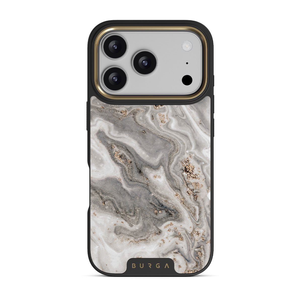 Snowstorm - Grey Marble iPhone 17 Pro Case | BURGA