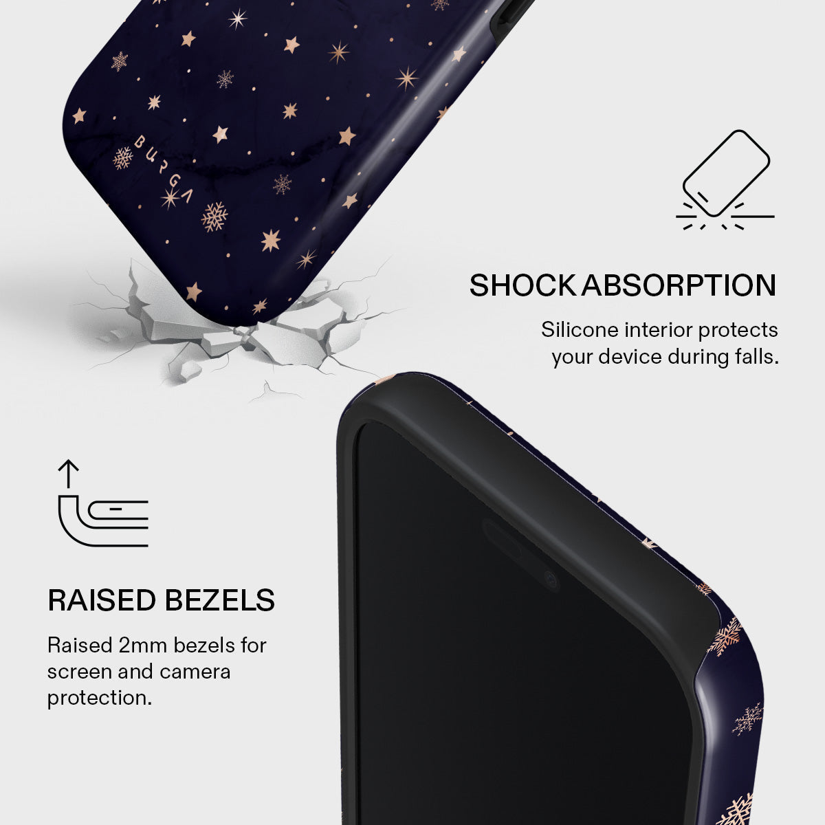 Midnight Kiss - Star iPhone 17 Pro Max Case | BURGA