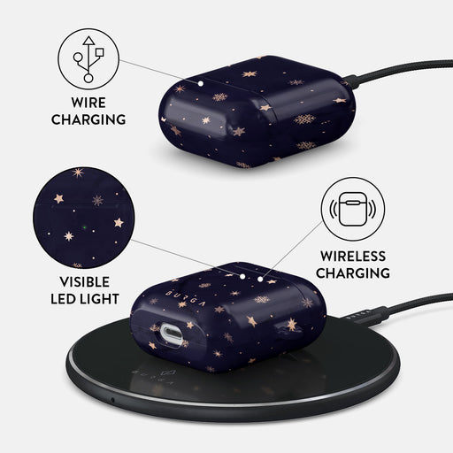 Midnight Kiss - Star AirPods Case 3