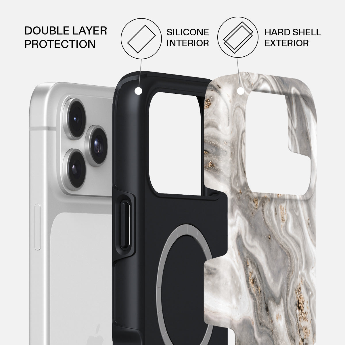 iPhone 17 Pro Case, Snowstorm | BURGA