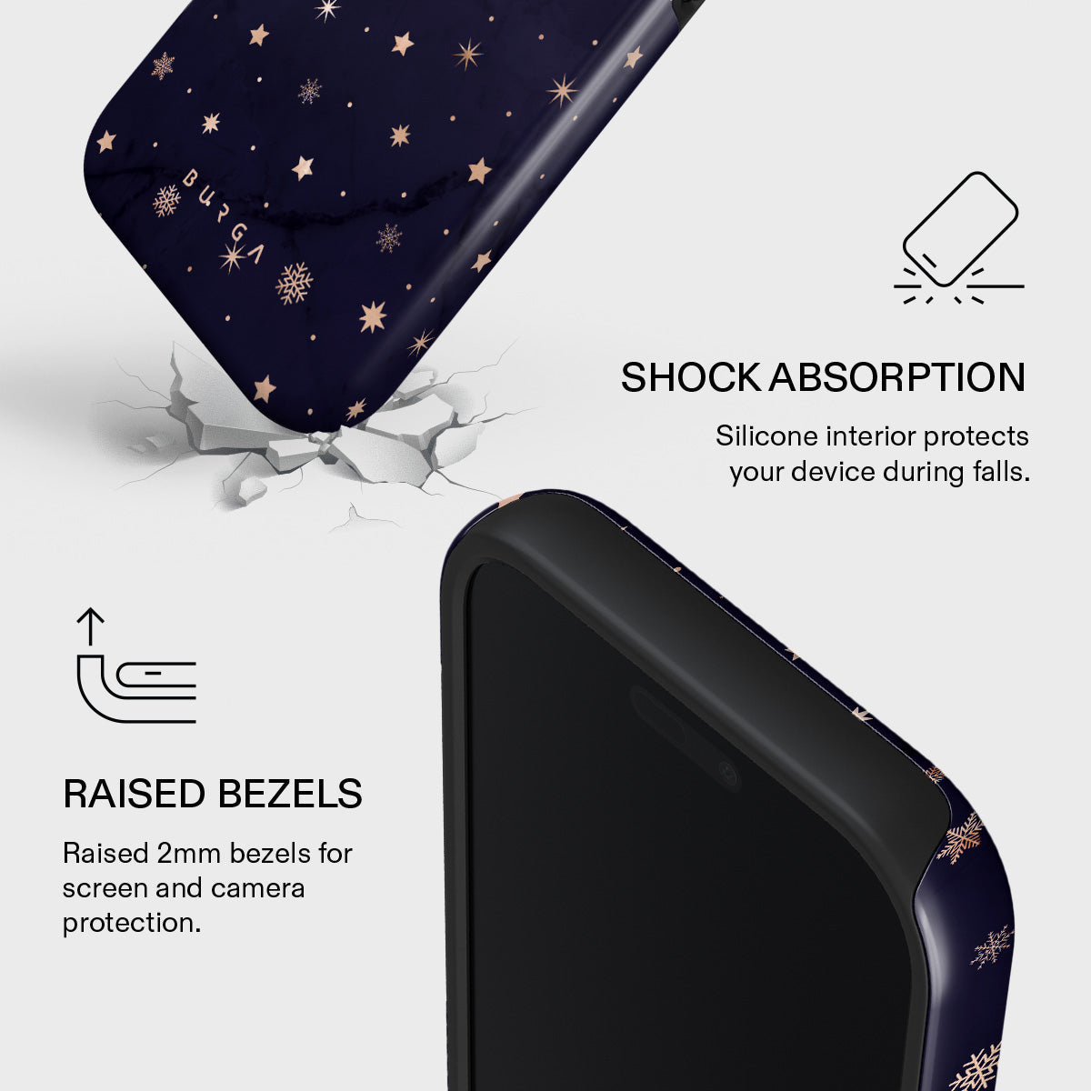 iPhone 17 Pro Case, Midnight Kiss | BURGA