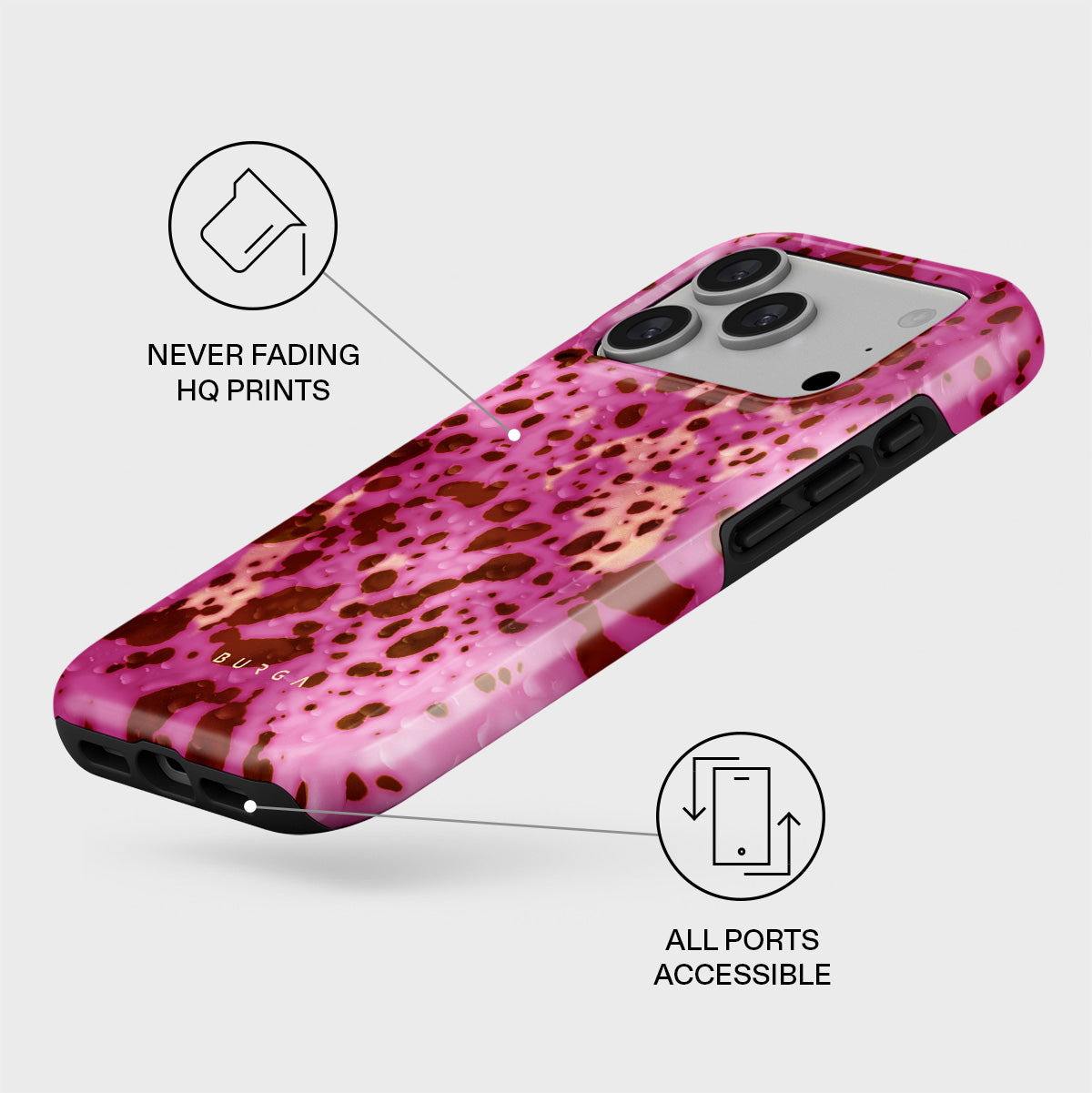 BURGA iPhoneケース フラワーパターン ELITE BURGA iPhone17用ケース 花柄 ELITEシリーズ｜Yahoo!フリマ（旧PayPay