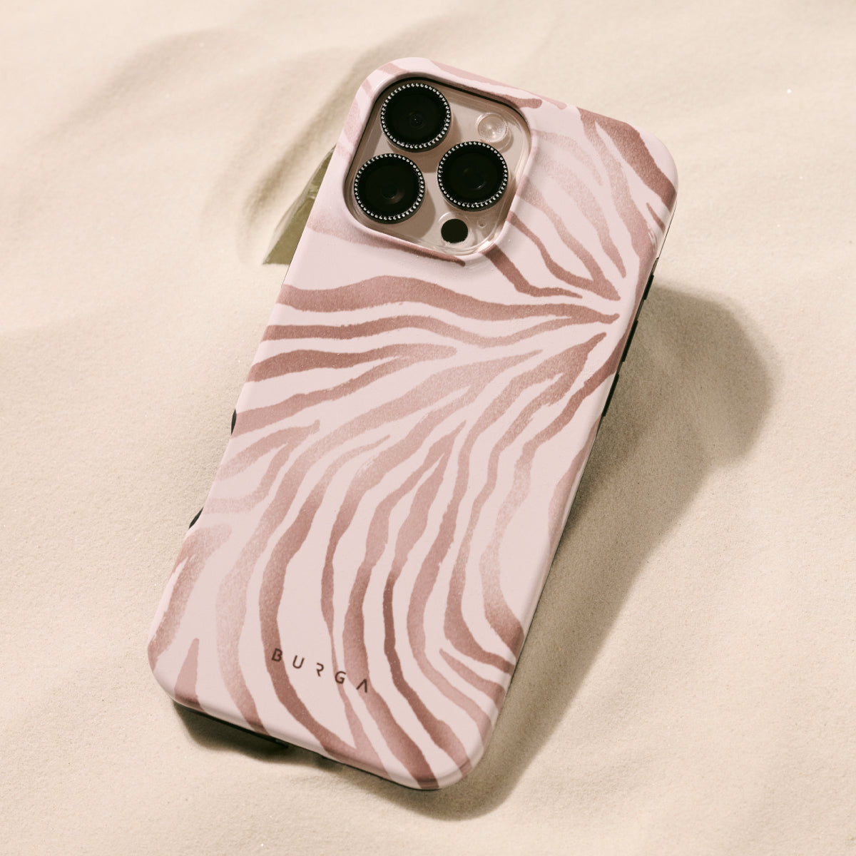 【新品】BURGA マーブルデザイン ハードケース　iPhone17 ベージュ Full Glam - Beige iPhone 17 Pro Max Case | BURGA