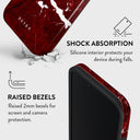 Iconic Red Ruby - Marble iPhone 16e Case 4