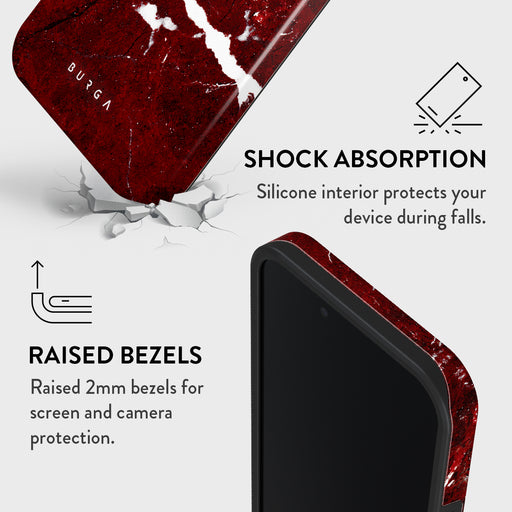 Iconic Red Ruby - Marble iPhone 16e Case 4