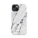 Satin White - Marble iPhone 15 Case 5