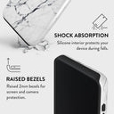Satin White - Marble Samsung Galaxy S22 Case 8