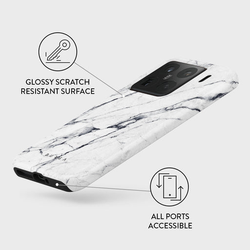Satin White - MarbleXiaomi 15 Pro Case 3