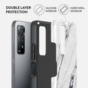 Satin White - Marble Xiaomi Redmi Note 11 Pro Case 2