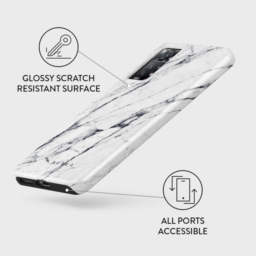 Satin White - Marble Xiaomi Redmi Note 11 Pro Case 3