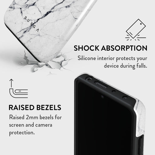 Satin White - Marble Xiaomi Redmi Note 11 Pro Case 4