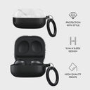 Satin White - Marble Samsung Galaxy Buds FE Case 4