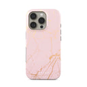 Peachy Gold - Pink Marble iPhone 16 Pro Max Case