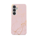 Peachy Gold - Pink Marble Samsung Galaxy S24 FE Case 1