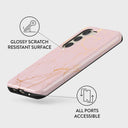 Peachy Gold - Pink Marble Samsung Galaxy S23 Case 7
