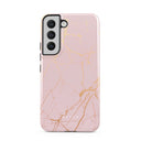 Peachy Gold - Pink Marble Samsung Galaxy S22 Case 5