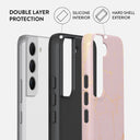Peachy Gold - Pink Marble Samsung Galaxy S22 Case 6